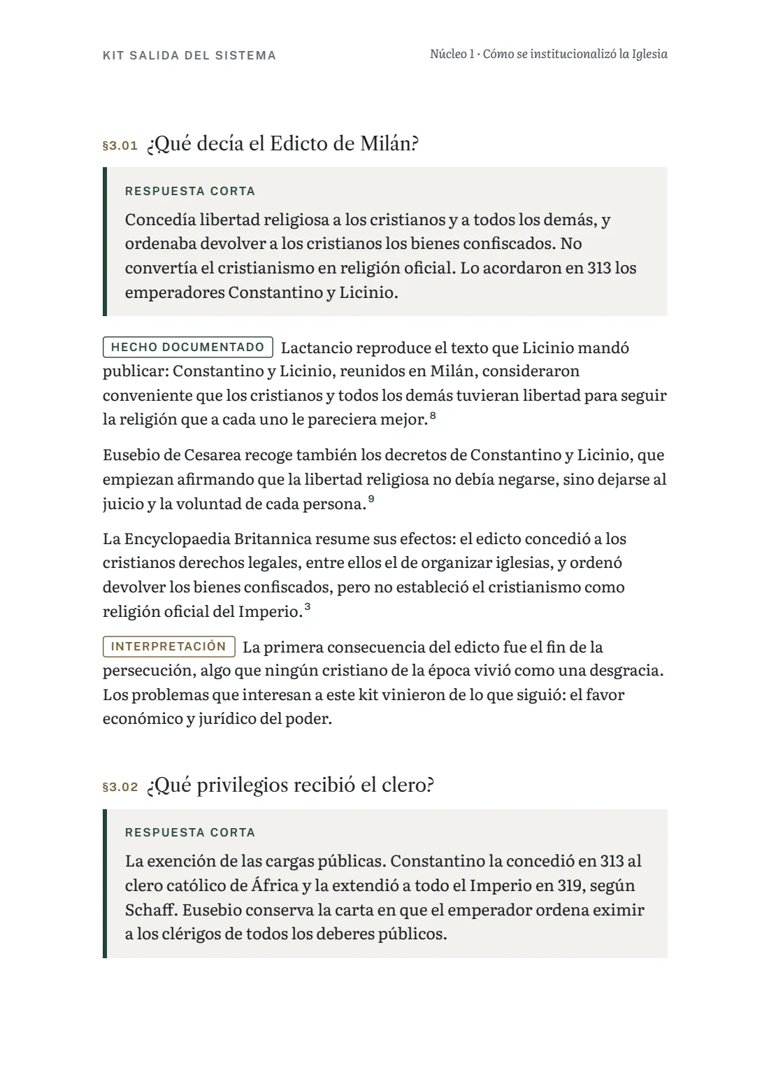 Página del núcleo 1 sobre Constantino